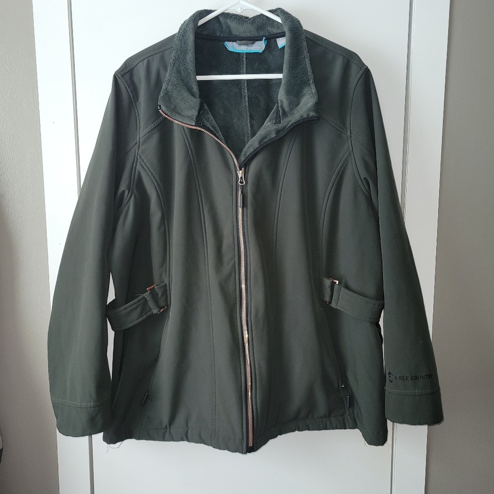 Free Country Dark Green Utility Jacket for Women